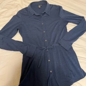 Merino wool long sleeve button down xs womens